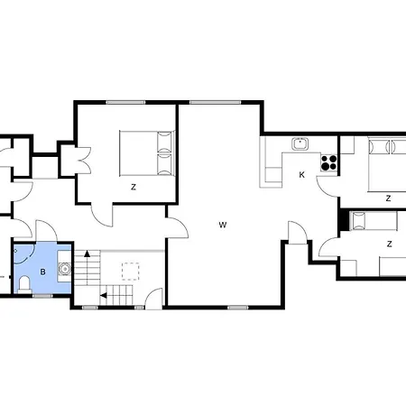 4732 Aakirkeby - Grammegardsvej 6 Апартаменты Akirkeby