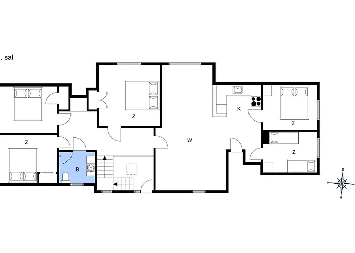 4732 Aakirkeby - Grammegardsvej 6 Apartmán Åkirkeby
